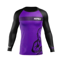 Humble Long Sleeve Ranked Rash Guards 17 Humble Long Sleeve Ranked Rash Guards -Thefightfactory Shop HumblePurplerankmockupFRONT1080x1080