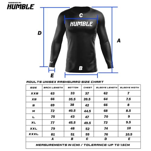 Humble Long Sleeve Ranked Rash Guards 12 Humble Long Sleeve Ranked Rash Guards - Image 10