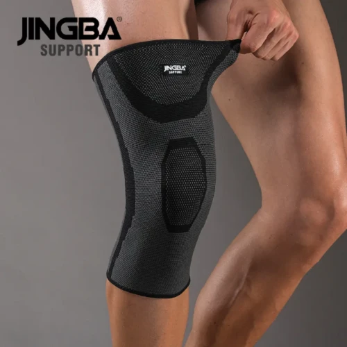 Jingba Support Elastic Nylon Knee Sleeves 1 Pair 4 Jingba Support Elastic Nylon Knee Sleeves 1 Pair - Image 2