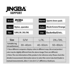 Jingba Support Elastic Nylon Knee Sleeves 1 Pair 11 Jingba Support Elastic Nylon Knee Sleeves 1 Pair -Thefightfactory Shop JINGBASUPPORTElasticNylonkneekneepads1pair4