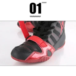 Kangrui Pro High Top Boxing Shoes Black -Thefightfactory Shop KANGRUIProHighTopBoxingShoes1 e1fa9ea1 2662 494f ad42 a79ea569250d