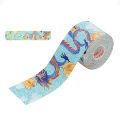 Kindmax Colourful Printed Kinesiology Tape -Thefightfactory Shop KindmaxColourfulPrintedKinesiologyTapeDragon