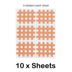 Kindmax Kinesiology Cross Pads 10 Sheets -Thefightfactory Shop KindmaxKinesiologyPadsSkin