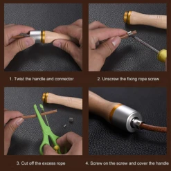 Leather Adjustable Jump Rope 17 Leather Adjustable Jump Rope -Thefightfactory Shop LeatherAdjustableJumpRope5