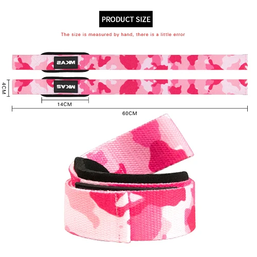 MKAS Camo Gym Lifting Straps 4 MKAS Camo Gym Lifting Straps - Image 2