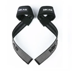 MKAS Fitness Super Grip Gym Weightlifting Straps 13 MKAS Fitness Super Grip Gym Weightlifting Straps -Thefightfactory Shop MKASSuperGripGymWeightliftingStrapsGrey