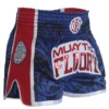Fluory Eternity Retro Muay Thai Shorts Blue 1 Fluory Eternity Retro Muay Thai Shorts Blue -Thefightfactory Shop MTF Eternity Blue