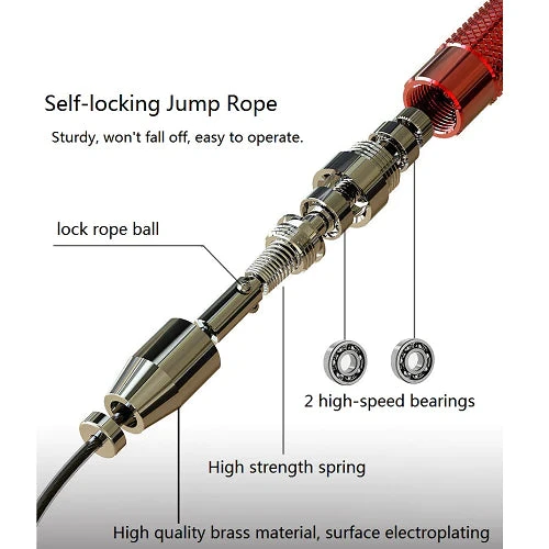 Mogold Professional Weight Adjusted Speed Skipping Rope & Balls 6 Mogold Professional Weight Adjusted Speed Skipping Rope & Balls - Image 4