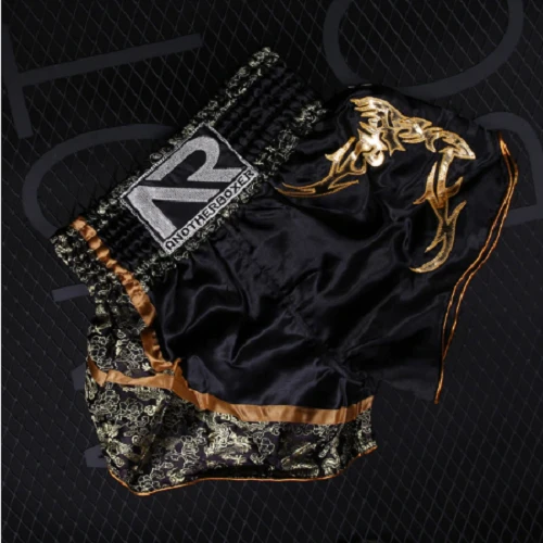 Another Boxer Muay Thai Shorts Black Gold 5 Another Boxer Muay Thai Shorts Black Gold - Image 3