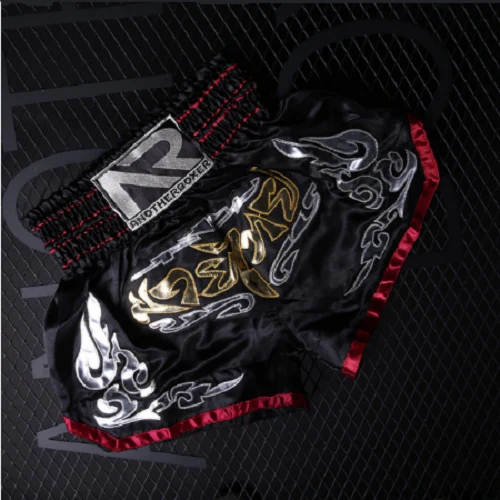 Another Boxer Muay Thai Shorts Black Red 7 Another Boxer Muay Thai Shorts Black Red - Image 5