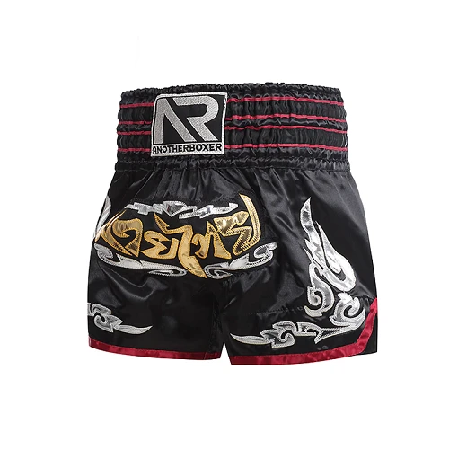 Another Boxer Muay Thai Shorts Black Red 4 Another Boxer Muay Thai Shorts Black Red - Image 2