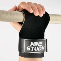 Nine Study Three Layer Heavy Duty Leather Weightlifting Grips -Thefightfactory Shop NineStudyThreeLayerHeavyDutyLeatherWeightliftingGrips5