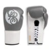 Powrbox Pinnacle Lace Up Boxing Gloves - Smoke Cloud 1 Powrbox Pinnacle Lace Up Boxing Gloves - Smoke Cloud -Thefightfactory Shop PinnacleLace upGlove SmokeCloud GreyWhite