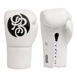 Powrbox Pinnacle Lace Up Boxing Gloves - Panda