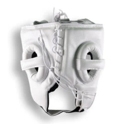 Powrbox Premium Headguard - White -Thefightfactory Shop PowrboxPremiumHeadguard White BACK
