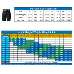 Pro Combat Compression Shorts -Thefightfactory Shop ProCombatCompressionShortsSizeChart