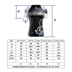 Humble Ranked Rashguards -Thefightfactory Shop RankedRashSizechart500x500