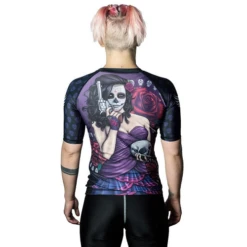 Raven Dia De Los Muertos Isabella Womens Rashguard -Thefightfactory Shop RavenDiadelosmuertosIsabellawomensRashguard1
