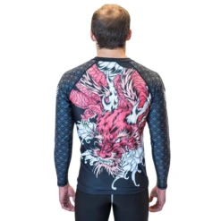 Raven Elder Dragon Rashguard -Thefightfactory Shop RavenElderDragonRashguard1