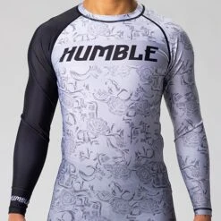 Humble Rose Kill Long Sleeve Rashguard -Thefightfactory Shop RoseKillfrontview500x500x72px
