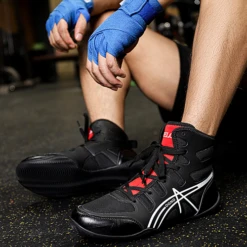 Saikelong DGND Boxing Shoes Black 8 Saikelong DGND Boxing Shoes Black -Thefightfactory Shop SaikelongDGNDBoxingShoesBlacck2