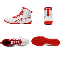 Saikelong DGND Boxing Shoes White 8 Saikelong DGND Boxing Shoes White -Thefightfactory Shop SaikelongDGNDBoxingShoesWhite1