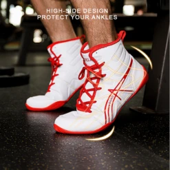 Saikelong DGND Boxing Shoes White 10 Saikelong DGND Boxing Shoes White -Thefightfactory Shop SaikelongDGNDBoxingShoesWhite2