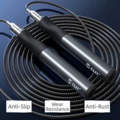 TMT Adjustable Speed Jump Rope 12 TMT Adjustable Speed Jump Rope -Thefightfactory Shop TNTAdjustableSpeedJumpRope1