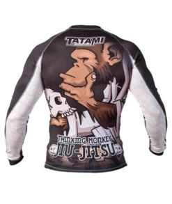 Tatami Thinker Monkey BJJ Rash Guard -Thefightfactory Shop Thinker Monkey Long Sleeve Rash Guard 2
