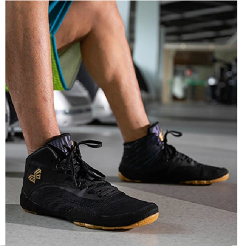 Viniatoo Professional Wrestling Shoes Black 7 Viniatoo Professional Wrestling Shoes Black - Image 5