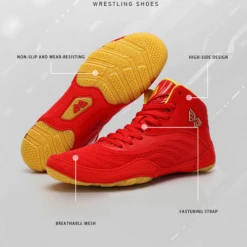 Viniatoo Professional Wrestling Shoes Red -Thefightfactory Shop ViniatooProfessionalWrestlingShoesred9