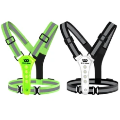 WB Safety Reflective & LED Running Vest