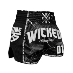 Wicked One Broken Muay Thai Shorts Black