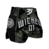 Wicked One Overcome Muay Thai Shorts Green Camo 1 Wicked One Overcome Muay Thai Shorts Green Camo -Thefightfactory Shop Wicked One Overcome Muay Thai Shorts Green Camo