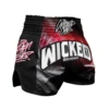 Wicked One Red Line Muay Thai Shorts 1 Wicked One Red Line Muay Thai Shorts -Thefightfactory Shop Wicked One Red Line Muay Thai Shorts