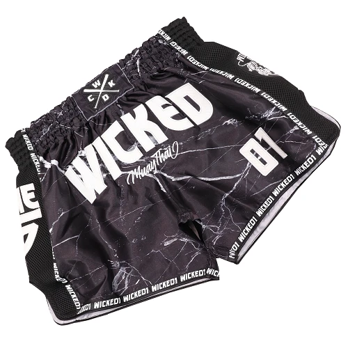Wicked One Broken Muay Thai Shorts Black 4 Wicked One Broken Muay Thai Shorts Black - Image 2