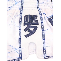 Wicked One Broken Muay Thai Shorts White -Thefightfactory Shop WickedBrokenWhite3
