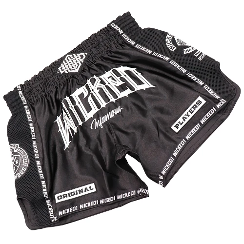Wicked One Infamous Muay Thai Shorts Black 4 Wicked One Infamous Muay Thai Shorts Black - Image 2