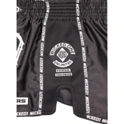 Wicked One Infamous Muay Thai Shorts Black 11 Wicked One Infamous Muay Thai Shorts Black -Thefightfactory Shop WickedInfamousBlack3