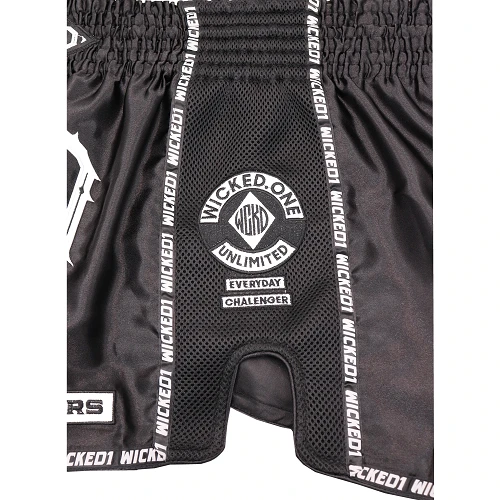 Wicked One Infamous Muay Thai Shorts Black 6 Wicked One Infamous Muay Thai Shorts Black - Image 4