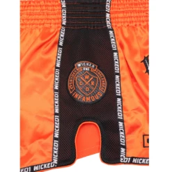 Wicked One Infamous Muay Thai Shorts Orange -Thefightfactory Shop WickedInfamousOrange4