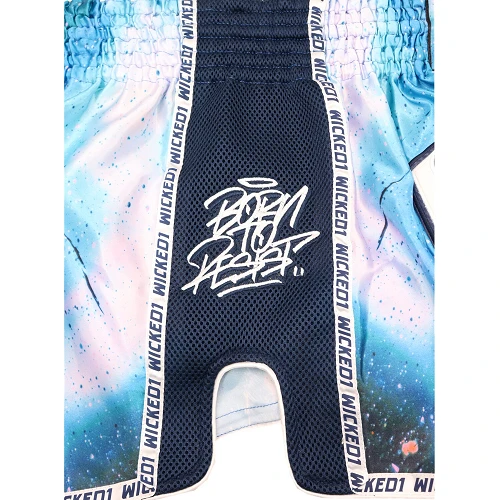Wicked One Blue Print Muay Thai Shorts 7 Wicked One Blue Print Muay Thai Shorts - Image 5