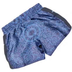 Wicked One Lion Muay Thai Shorts Blue -Thefightfactory Shop WickedOneLionThaiMuayThaiShorts2