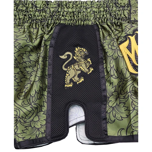 Wicked One Lion Muay Thai Shorts Khaki 6 Wicked One Lion Muay Thai Shorts Khaki - Image 4