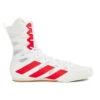 Adidas Box Hog 4 Boxing Shoes Boots - White Red 1 Adidas Box Hog 4 Boxing Shoes Boots - White Red -Thefightfactory Shop adidas bhwhite
