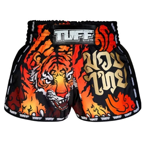 TUFF Furious Tiger Retro Muay Thai Shorts 3 TUFF Furious Tiger Retro Muay Thai Shorts