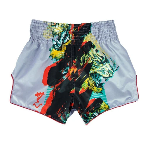 Fairtex Slim Cut Muay Thai Shorts Satoru Grey BS1909 4 Fairtex Slim Cut Muay Thai Shorts Satoru Grey BS1909 - Image 2