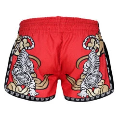 TUFF Double Tiger Retro Muay Thai Shorts - Red -Thefightfactory Shop ccc df558444 c418 41b6 a434 74462621e3d9