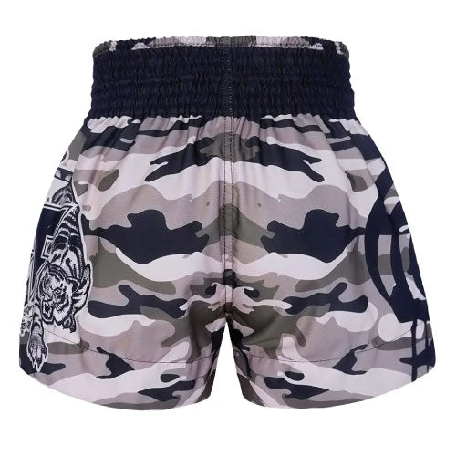 TUFF Grey Camouflage Muay Thai Boxing Shorts 5 TUFF Grey Camouflage Muay Thai Boxing Shorts - Image 3
