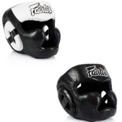 Fairtex HG13 Black Diagonal Vision Headguard